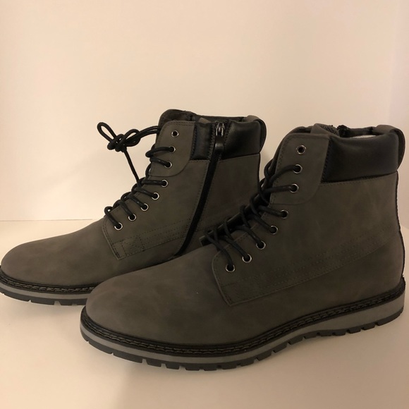 Harrison Myles Men’s Lace Up Zipper Boots Size 13 - Picture 3 of 5